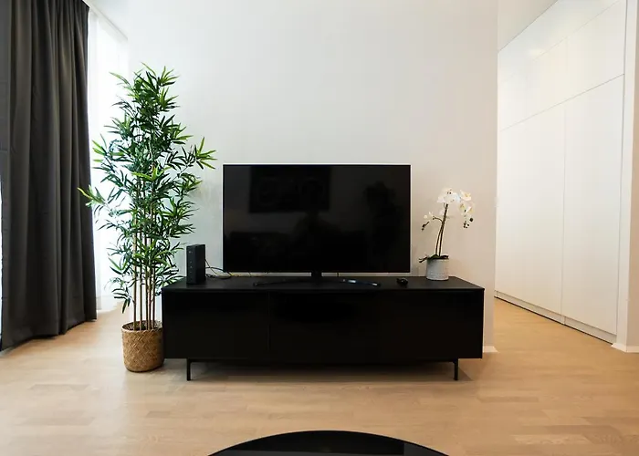 Apartment Posh With A King-size Bed And Modern Design
